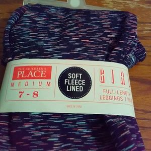 Girls fleece lined legging